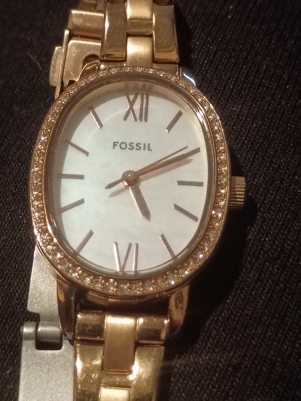 Fossil Rose Gold Crystal Accent Women's Watch - Picture 6 of 7
